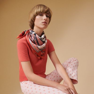 エルメス カレ70 シルクカシミア レア保管品❣️ 「鉄の遊び」柄